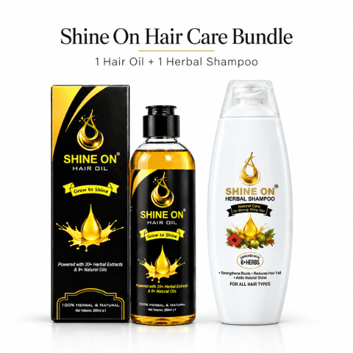 Shine On Hair Care Combo | Herbal Hair Oil + Shampoo