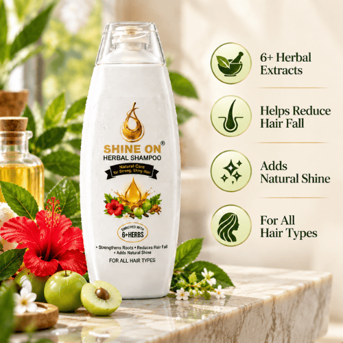 Shine On Herbal Shampoo | Hair Fall Control & Strengthening Shampoo