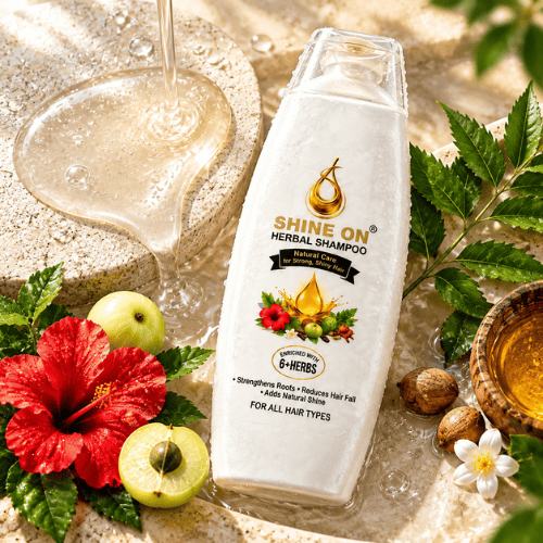 Shine On Herbal Shampoo | Hair Fall Control & Strengthening Shampoo