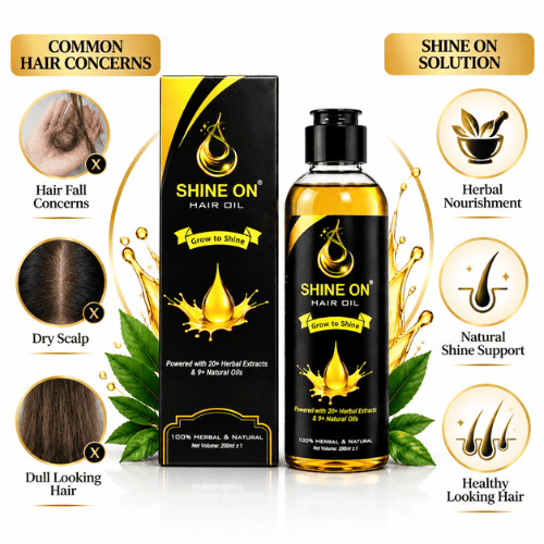 Shine On Herbal Hair Oil | Hair Growth & Hair Fall Control Oil
